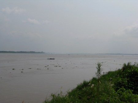 Tonle River kurz vor der Mündung in den Mekong