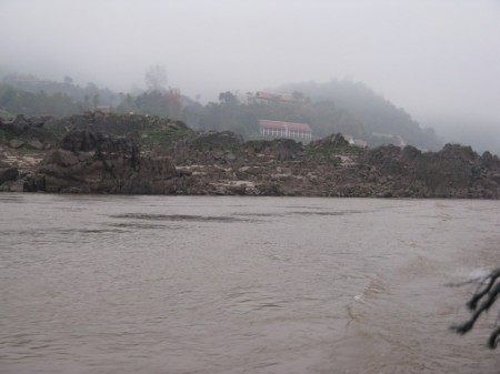 Nebel über dem Mekongtal