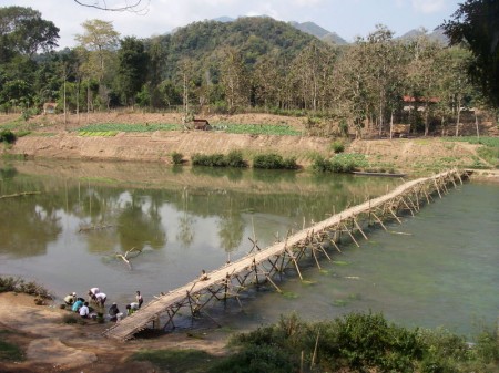 Bambusbrücke