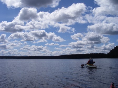 draußen auf dem See