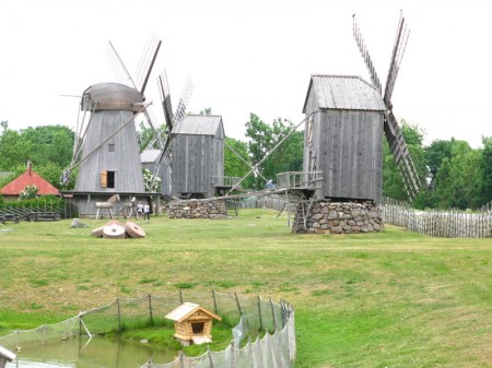 windmühlen im Freilichtmuseum