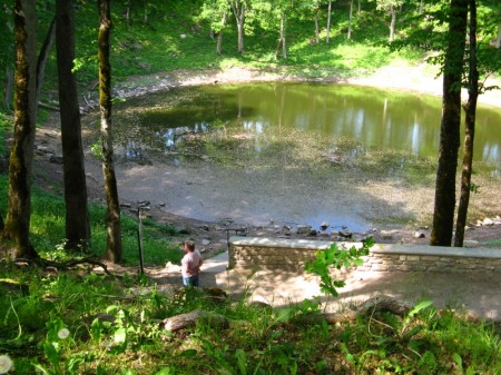 Kratersee eines Meteoriteneinschlags