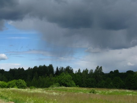 Regen kündigt sich an